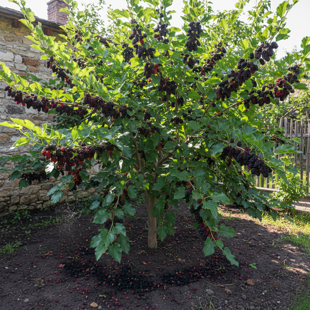 MORUS 'SZICÍLIAI' - Fekete termésű eperfa terméssel